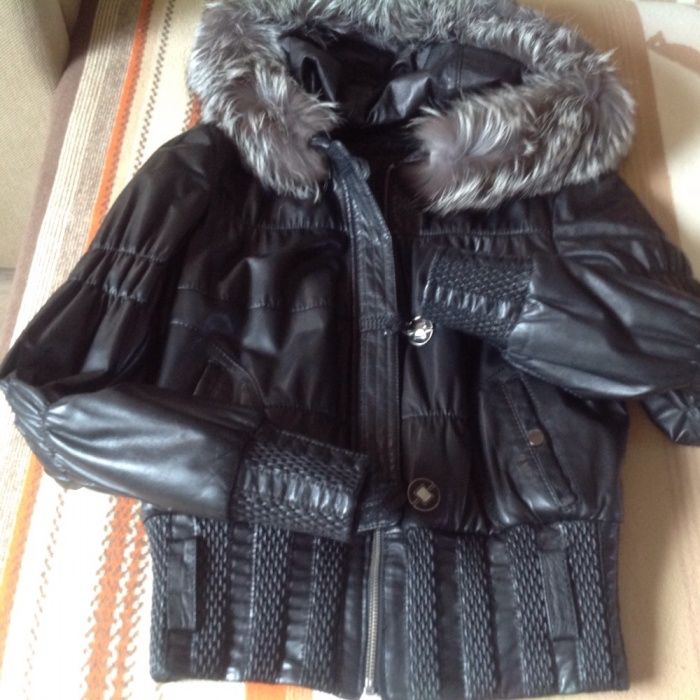 Куртка кожаная, женская
