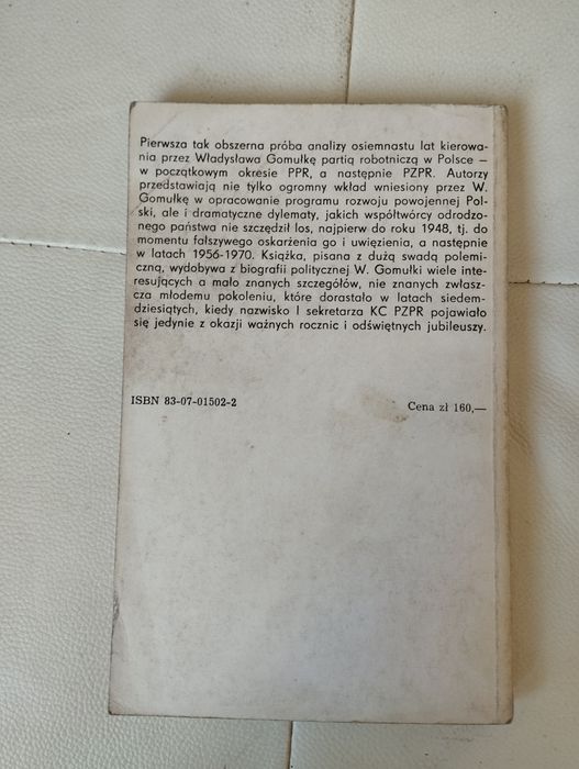 Syzdek polityczne dylematy W. Gomułki