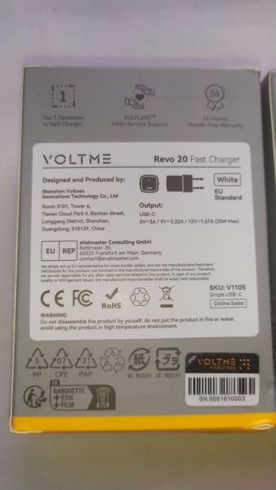 Оригінальний ,новий, запакований. Блок живлення Voltme 20v
Оригінал, н
