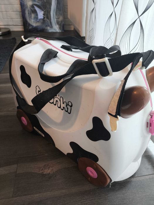 Walizka dla dzieci TRUNKI+JEŹDZIK -Krowa Frieda