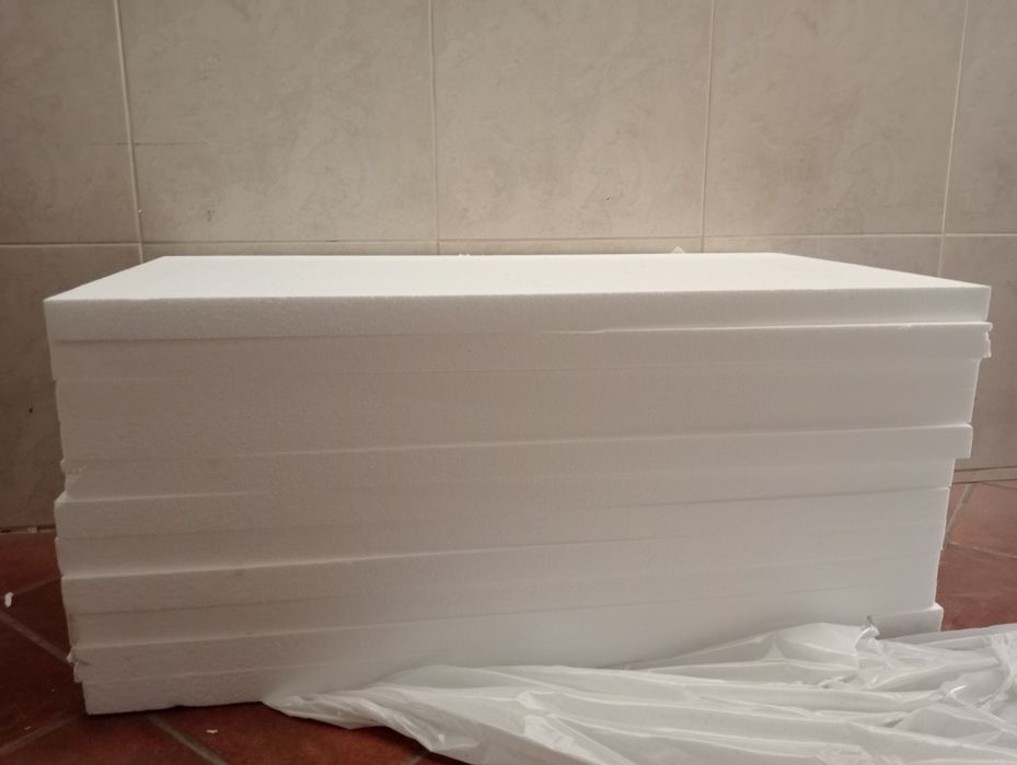 12 placas de esferovite 50x100 x0.4