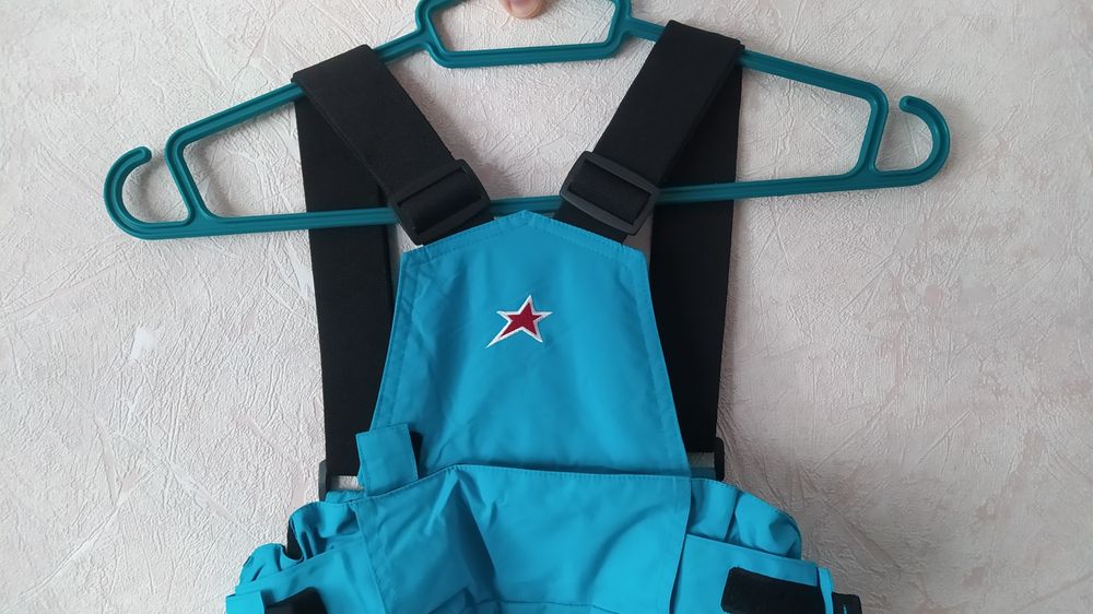 Штаны горнолыжные лыжные с подтяжками оригинал бирюза American project