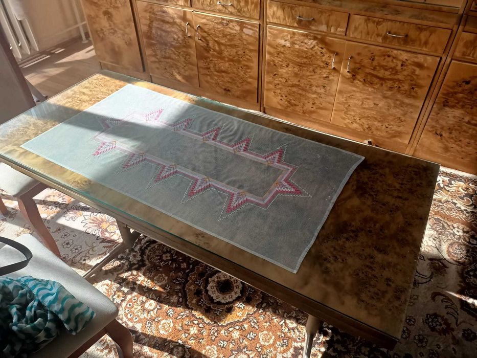 Meblościanka + stół - styl PRL