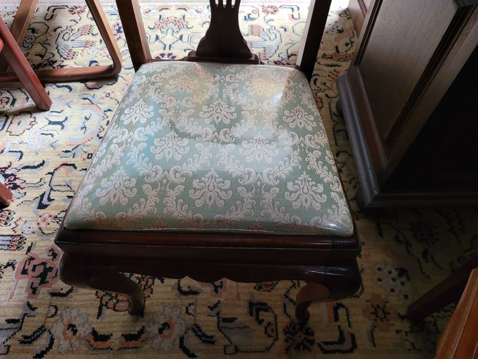 Cadeiras antigas estilo Queen Anne - Muito bom estado ger