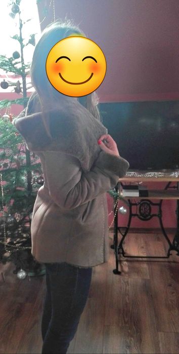 Kożuszek naturalny, rozmiar 36, S