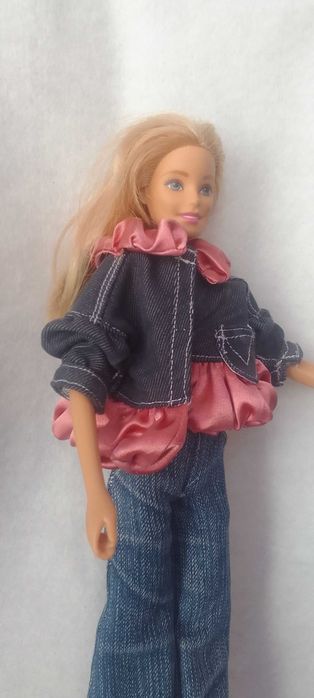 Roupa para Boneca Barbie - Casaco e calças de ganga