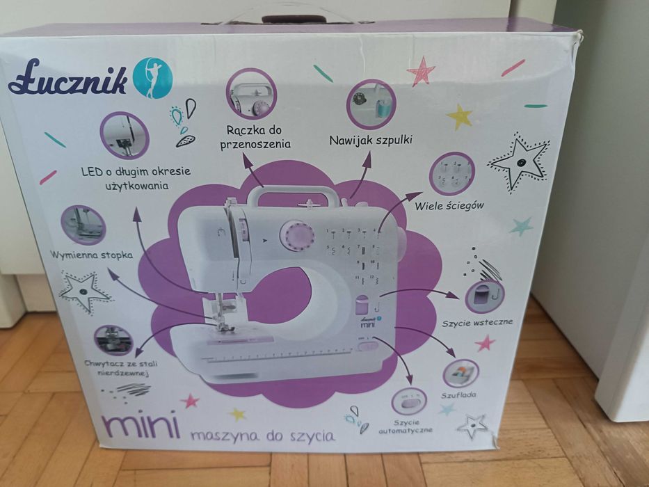 mini maszyna do szycia Łucznik