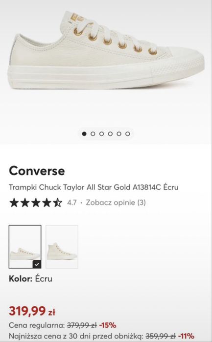 Trampki converse 36 23 cm