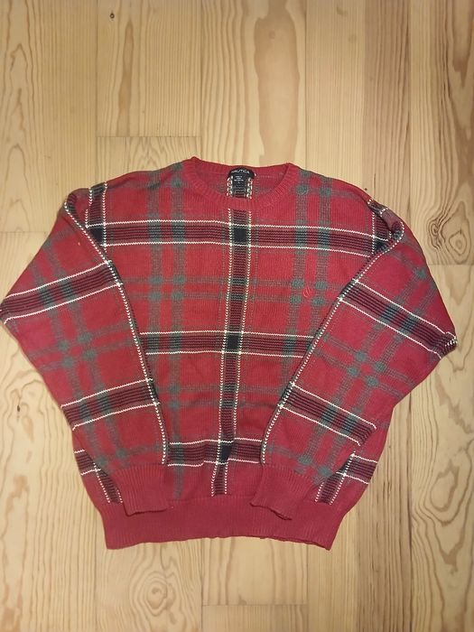 Nautica Camisola L vermelha