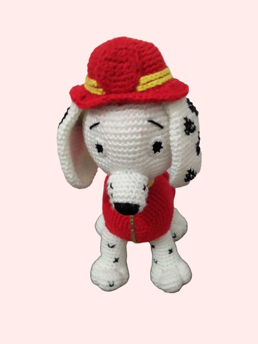 Cão Dálmata (Marshall) em croché - Feito à Mão e Personalizável