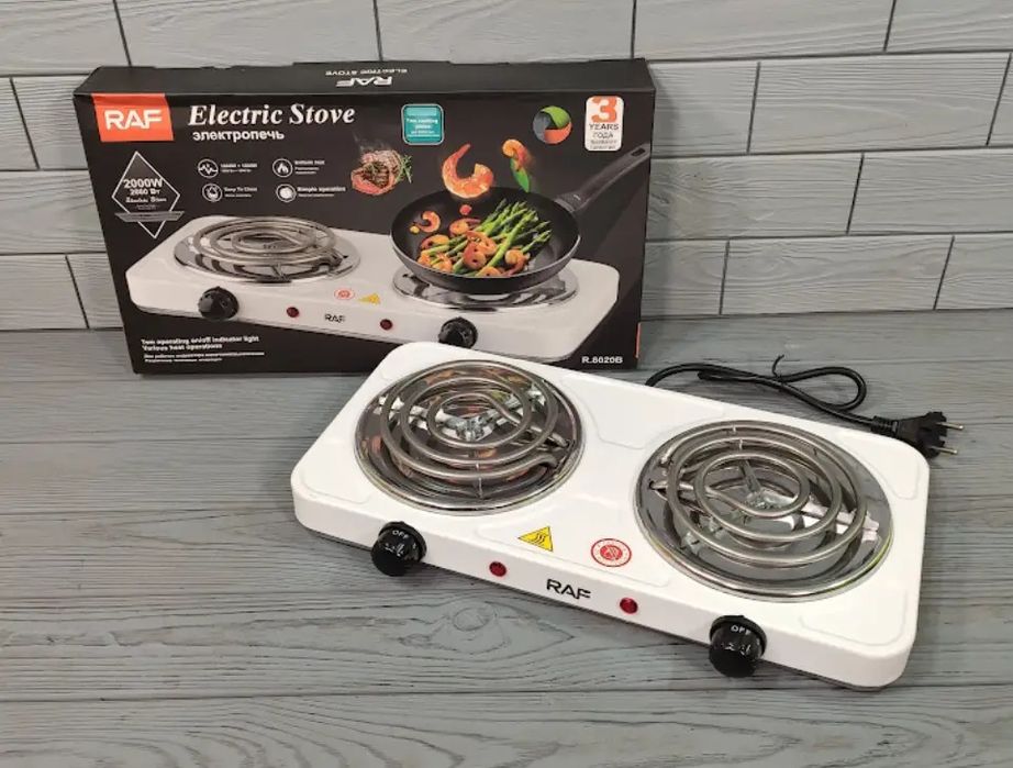 Електроплитка двоконфорна електрична плита электрическая 2 конфорки