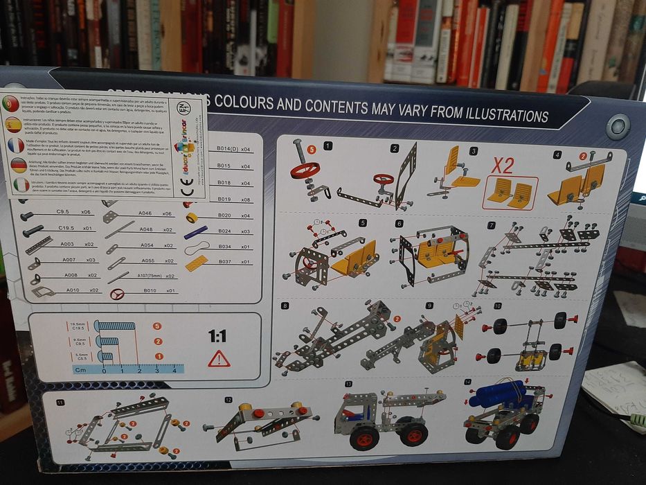 Kit construção Iron Commander - Camião de carga - 168 pcs METAL - NOVO