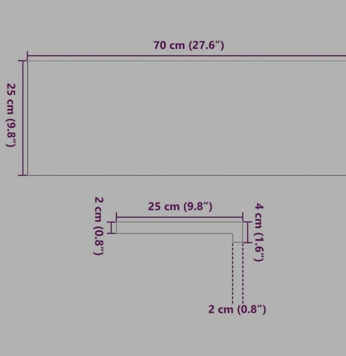 Parapety 2 szt., jasnobrązowy, 70x25x2 cm, lite drewno dębowe