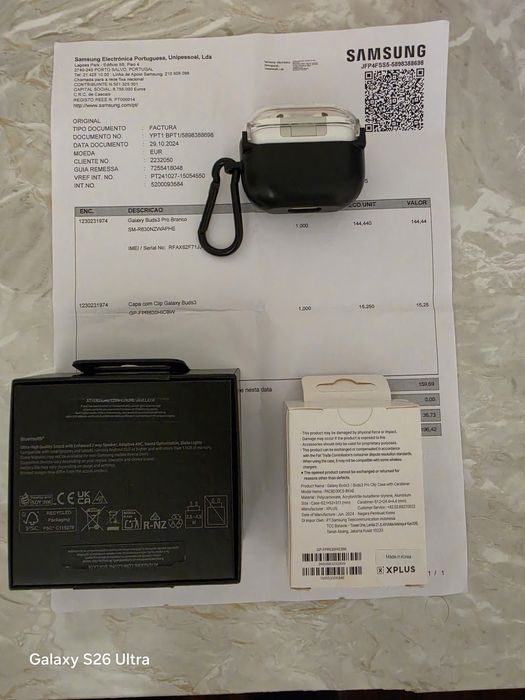 Samsung Buds 3 Pro + Buds 3 novos ! Quadlock Case s25