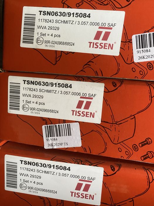 Колодки Гальмівні Schmitz ( На Осі Schmitz Та Saf )