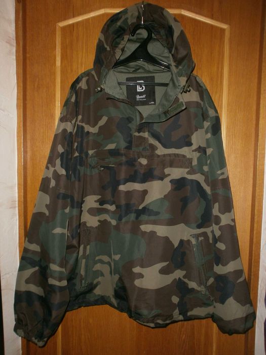 Большой размер. Куртка анорак Brandit, woodland, 4XL,наш 62. ПОГ-78 см