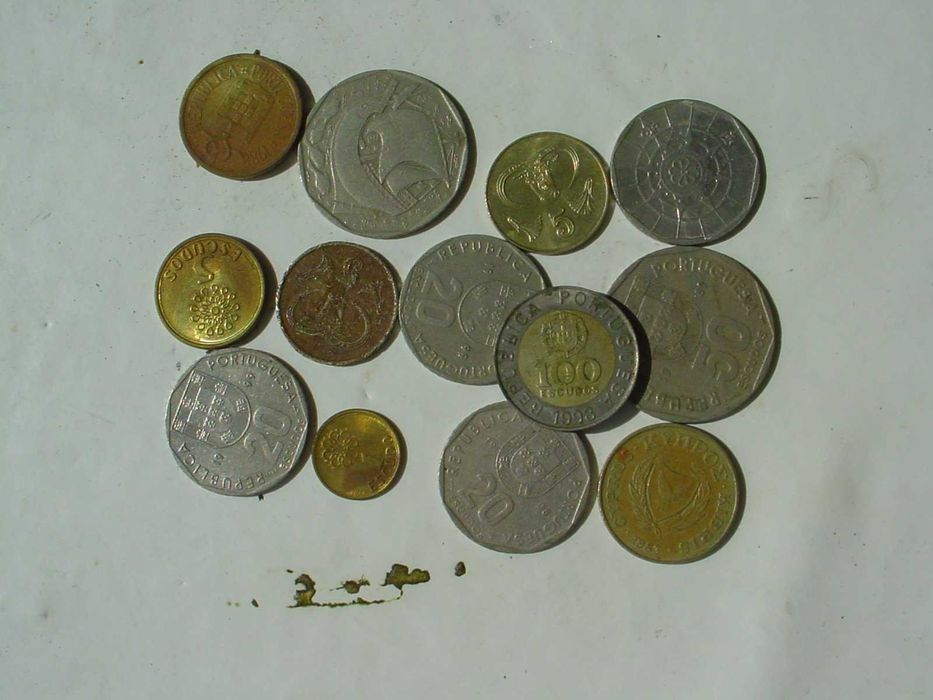 Moedas antigas de coleção