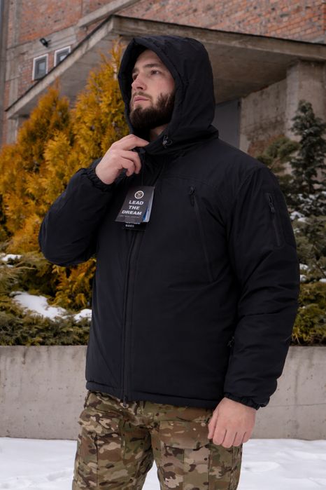 Тактична військова чоловіча зимова куртка Tactics Armor 2.0 Black Чорний колір