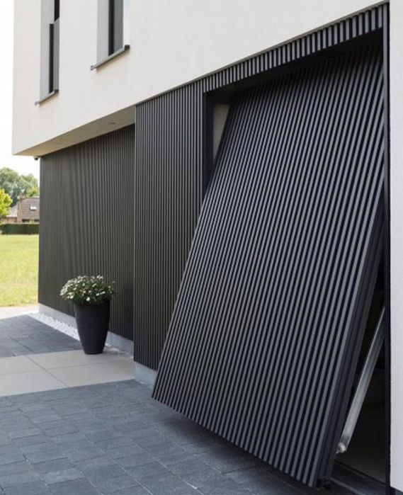 Painel Ripado Exterior 2ª Geração WPC Preto  2200 ×219×26mm