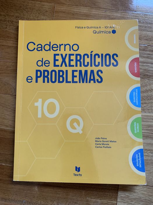 Caderno de exercícios e problemas 10F e 10 Q
