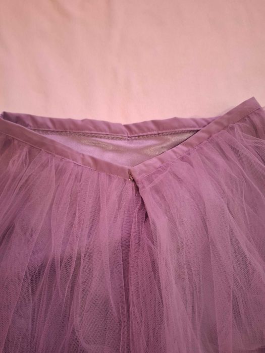 Vestido em tule lilás