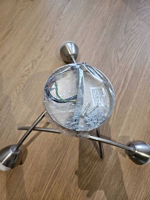 Lampa sufitowa wisząca Activejet NIKITA 3xE27 nikiel klasyczny