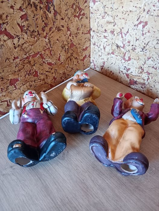Figurki klaunów - stare