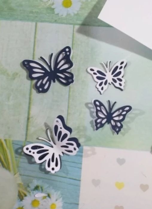 Motyl motyle wzornik wykrojnik scrapbooking zestaw big sizzix