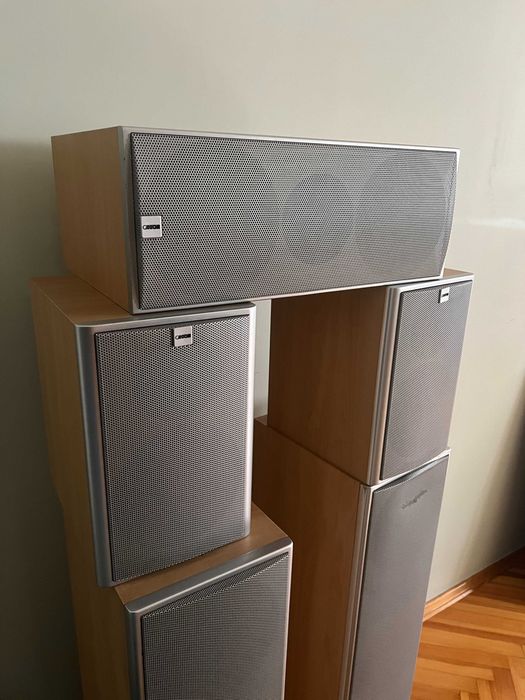 Zestaw kolumn Canton 5.1: 2× LE 107, 2× LE 102, 1× LE 105 CM, 1× AS 25 subwoofer