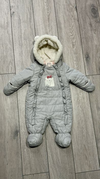 Теплий осінь/зима комбінезон 0-3 міс 62 см