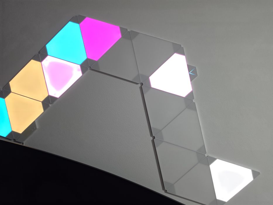 Painéis Nanoleaf com acessório ritmico (15 paineis)