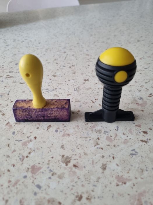 Pieczątki-stemple używane 2 sztuki