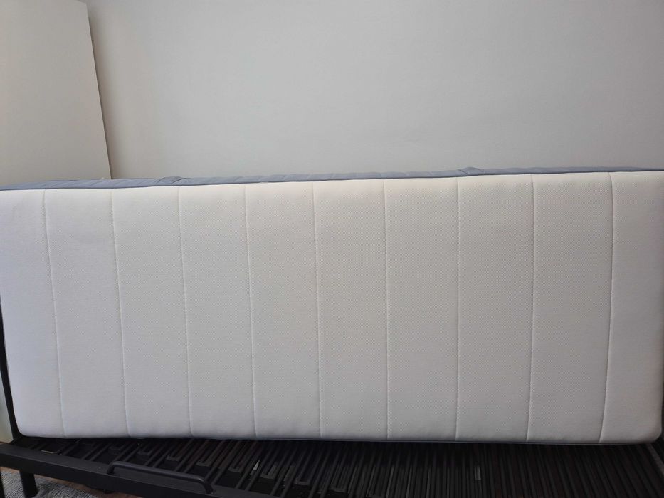 Colchão molas ensacadas, firme/azul claro, 80x200 cm Ikea