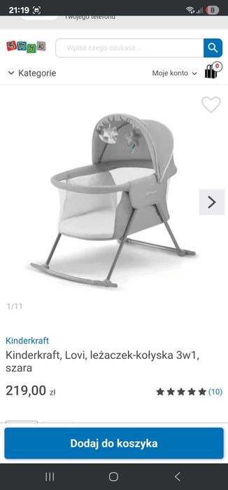Kinderkarft Lovi 3w1 Łóżeczko turystyczne