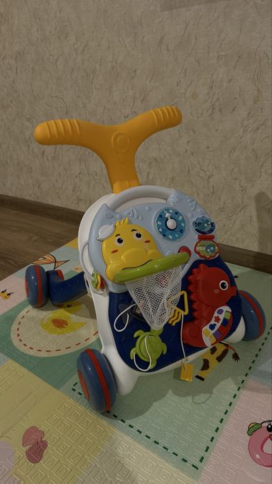 Ходунки-каталка ігровий розвиваючий столик 2 B 1