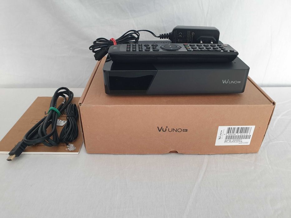 VU+ Uno 4K dekoder satelitarny 2x DVB-S2 FBC multistream.
