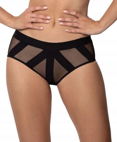 Róża Pasomela Klasyczne Figi Damskie Czarne R. Xl