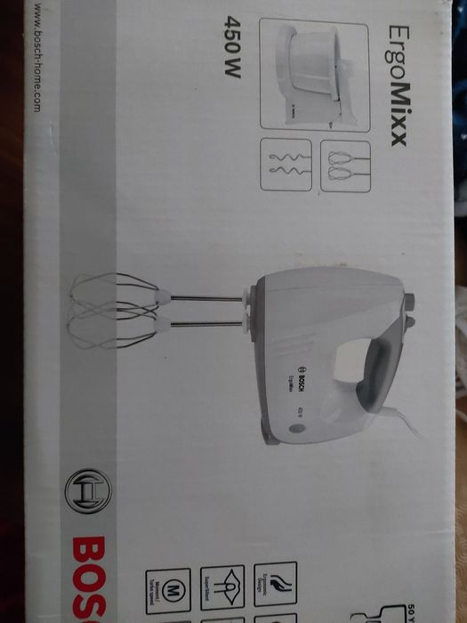 Batedeira com Taça BOSCH MFQ36460 ErgoMixx (450 W - Taça 3 L - Branco)