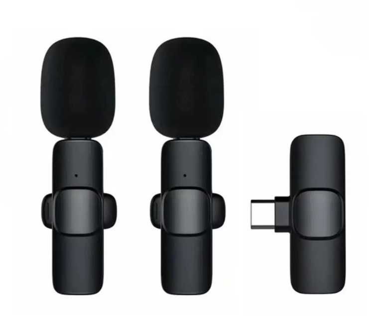 Мікрофон бездротовий подвійний Type-С; 2,4 гГц; 20 м. для Android