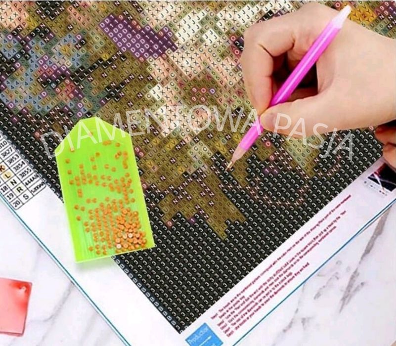 Haft diamentowy ANIOŁ STRÓŻ diamenciki okrągłe NOWY do wykonania