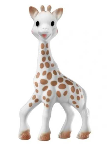 Gryzak ortodontyczny, z grzechotką Sophie La Girafe plastik beżowy