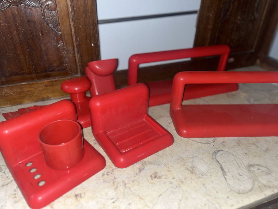 Conjunto acessorios WC vintage