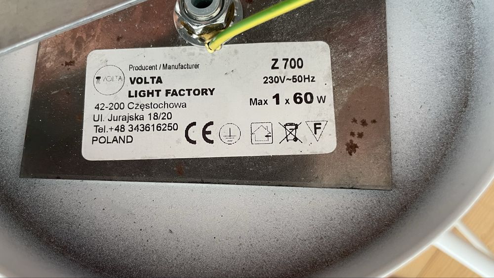 Lampa żyrandol VOLTA Z 700 bez klosza / loft E27.