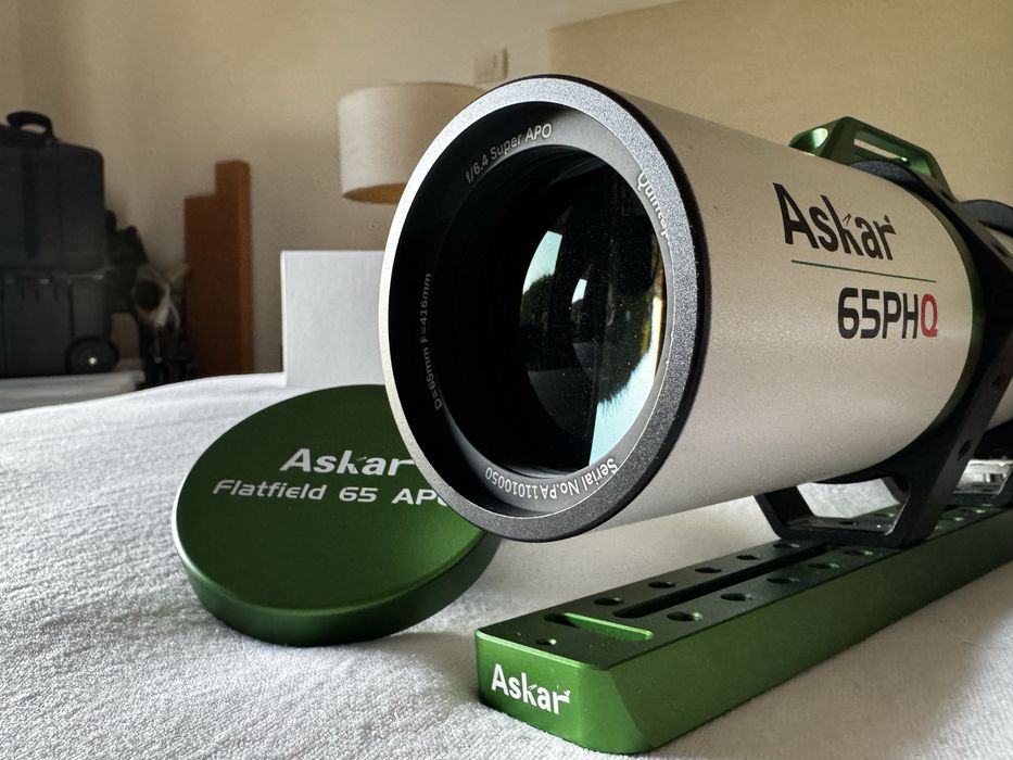 Vários equipamentos de astrofotografia