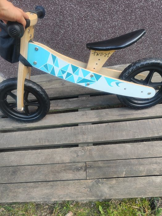 Rowerek biegowy dziecięcy drewniany