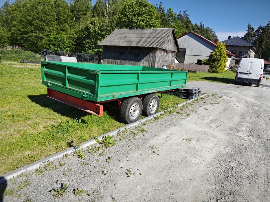 Przyczepa rolnicza tandem 3,5t 2x4,5 m do c330 lub innych