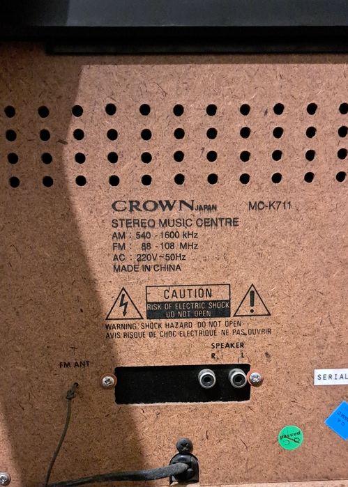 Aparelhagem CROWN MC-K711