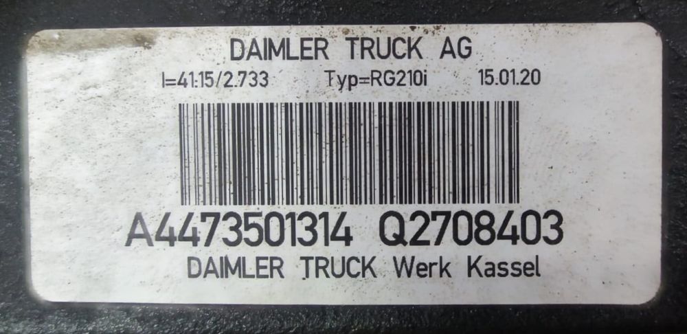 Diferencial Trás A4473501314 - MERCEDES-BENZ VITO Caixa