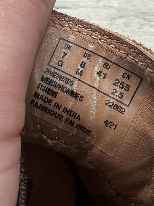 Чоловічі шкіряні туфлі броги черевики clarks ecco 41 розмір bally