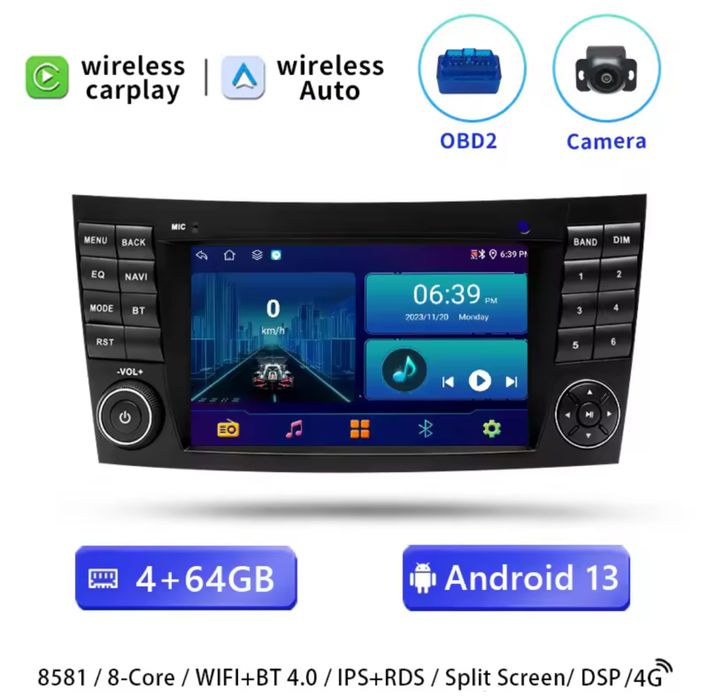 Radio android para Mercedes w211